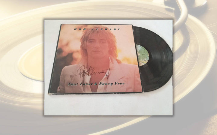 Rod Stewart "Foot Loose & Fancy Free" LP signed with proof