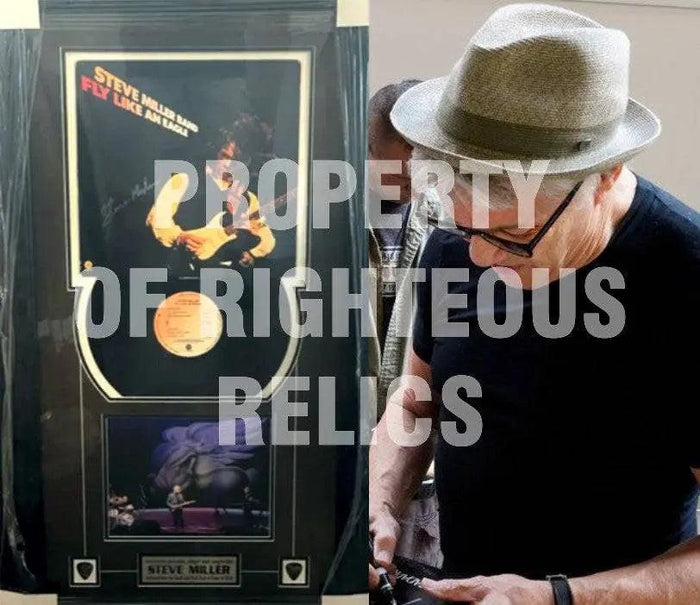 Certificate of Authenticity for Steve Miller "Fly Like an Eagle" LP signed and framed with proof 44x27 inches