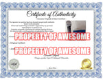 Load image into Gallery viewer, Steve Perry signed microphone with proof - Awesome Artifacts 
