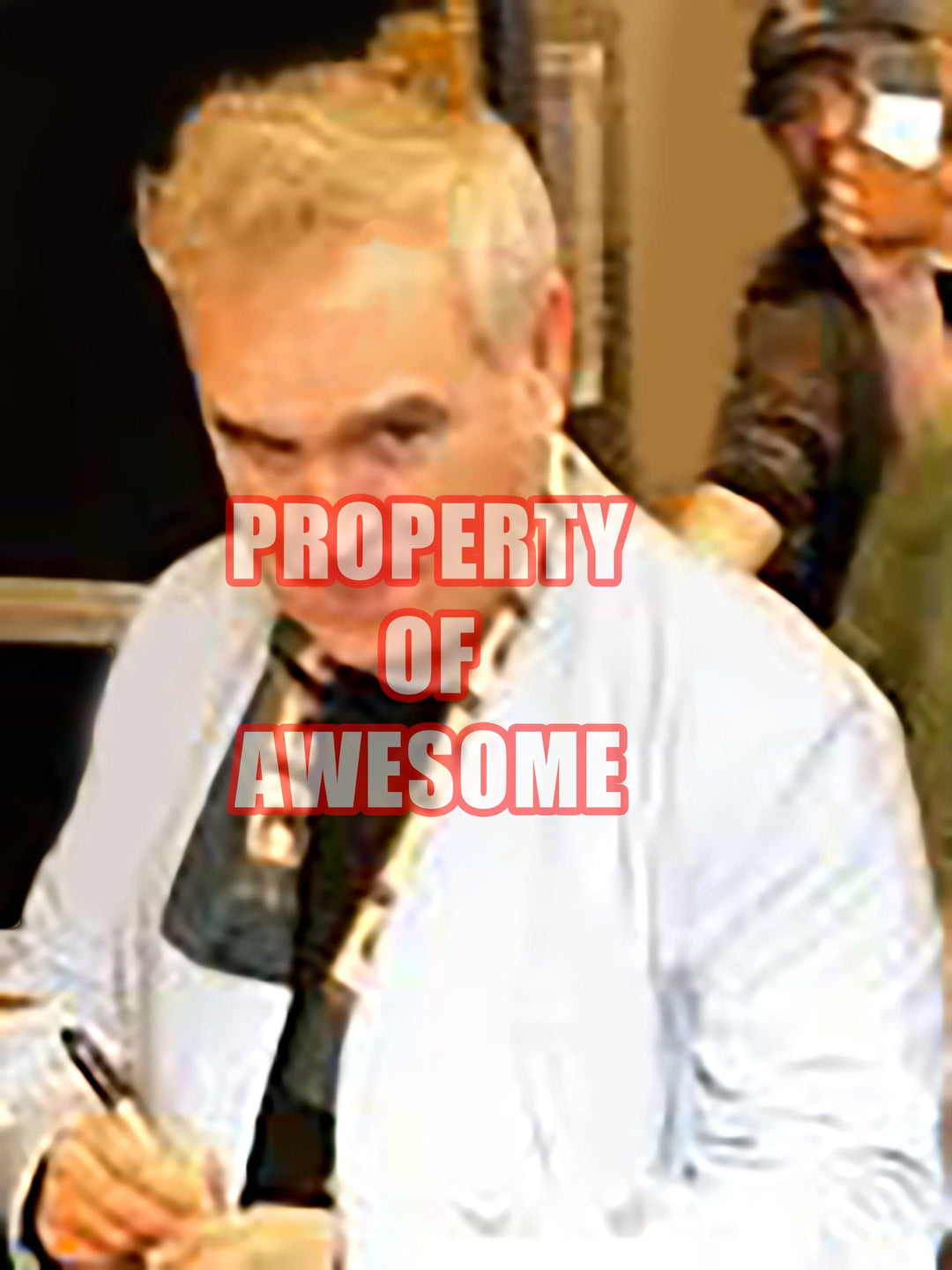 Steven Patrick Morrissey lead singer of The Smiths signed microphone with proof - Awesome Artifacts 