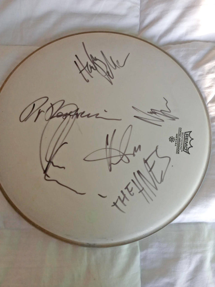 The Hives 14-inch drumhead signed with proof - Awesome Artifacts 