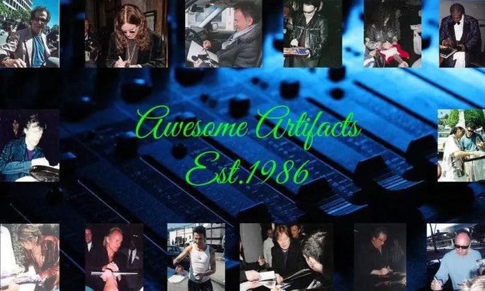Certificate of Authenticity for W. Axl Rose and Angus Young 8 x 10 photo signed with proof