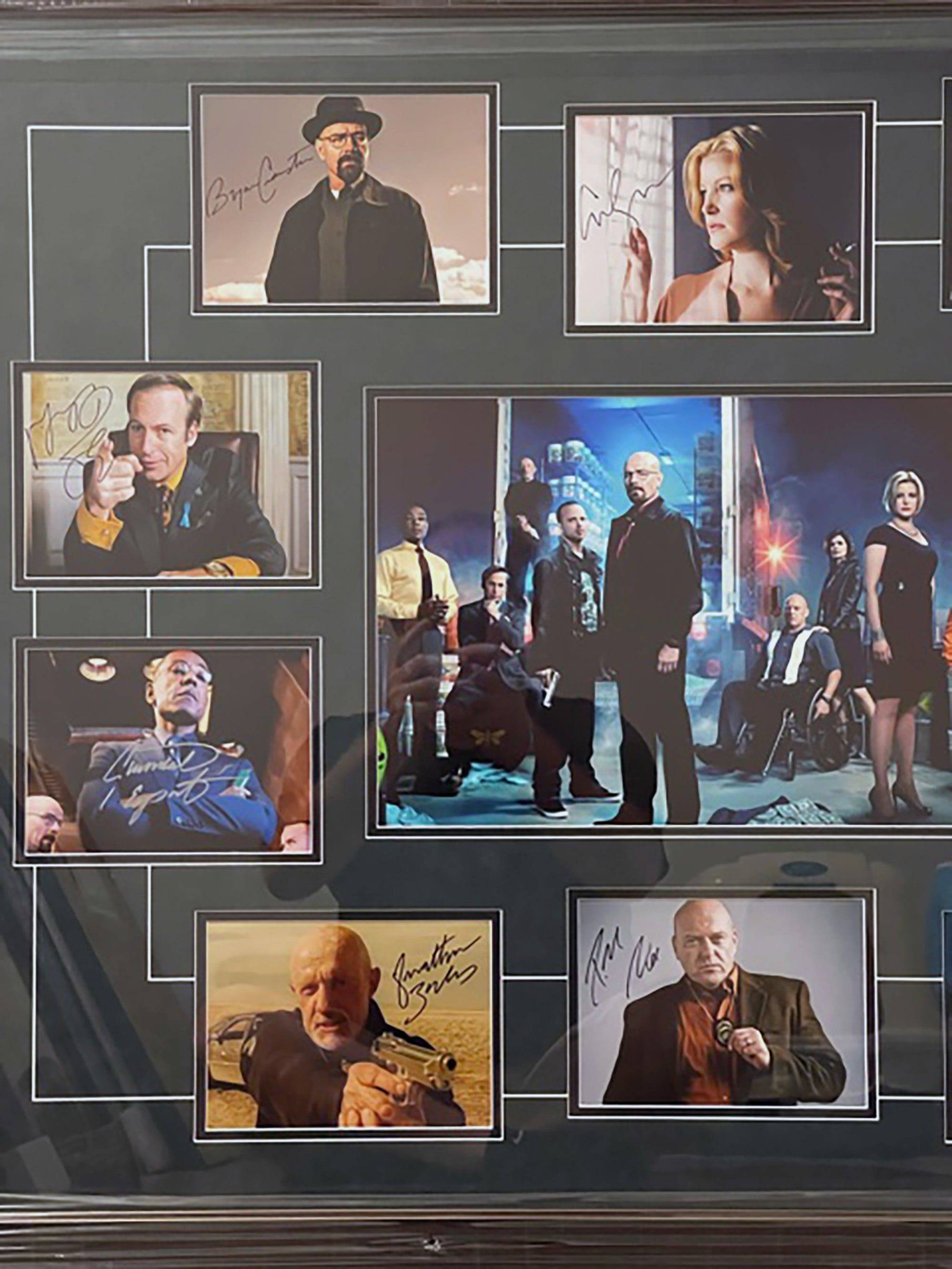 Breaking Bad Bryan Cranston, Aaron Paul cast signed photo collection with proof - Awesome Artifacts 