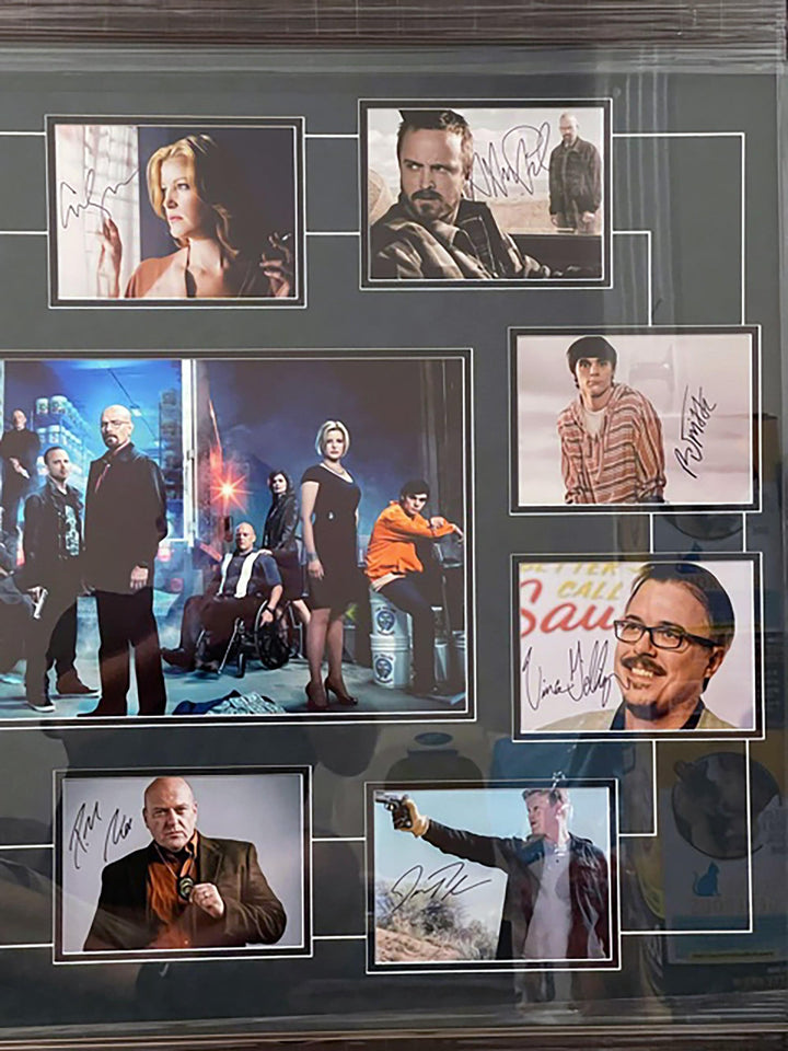 Breaking Bad Bryan Cranston, Aaron Paul cast signed photo collection with proof - Awesome Artifacts 