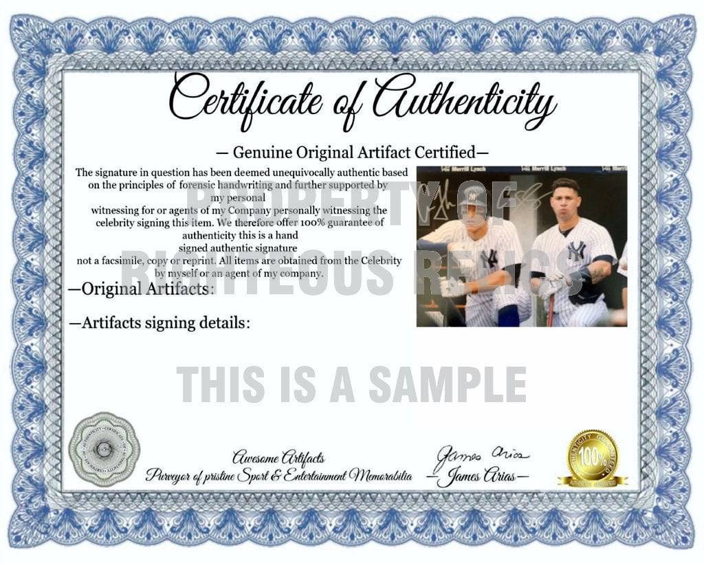 Aaron Judge and Gary Sanchez New York Yankees 8 x 10 photo signed with proof - Awesome Artifacts 