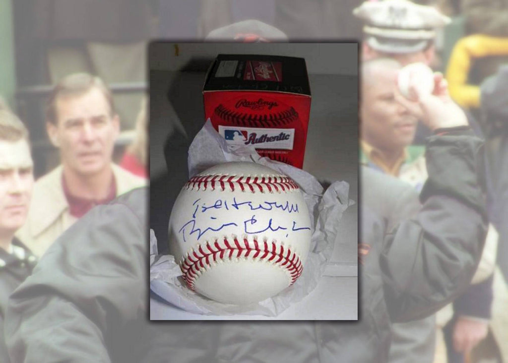 Bill Clinton signed baseball with proof