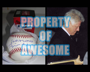 Bill Clinton signed baseball with proof - Awesome Artifacts 