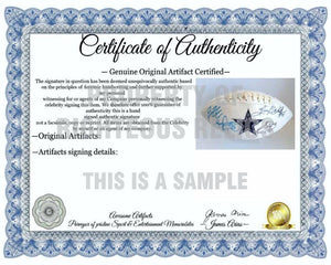 Ezekiel Elliott, Tony Dorsett, Herschel Walker and Emmitt Smith Dallas Cowboys football signed with proof - Awesome Artifacts 