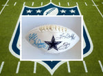 Load image into Gallery viewer, Ezekiel Elliott, Tony Dorsett, Herschel Walker and Emmitt Smith Dallas Cowboys football signed with proof - Awesome Artifacts 
