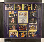 Load image into Gallery viewer, Los Angeles Lakers Magic Johnson, Kobe Bryant, Chick Hearn, Le Bron James, signed with proof
