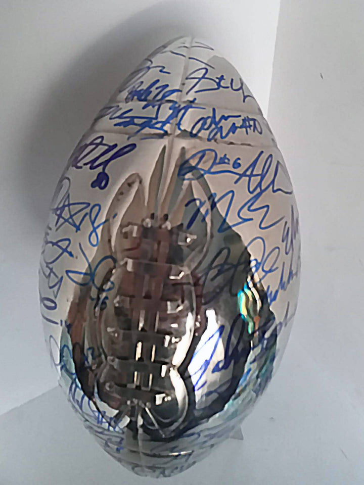 Tom Brady, Rob Gronkowski, New England Patriots Super Bowl champions team signed Lombardi trophy with proof - Awesome Artifacts 