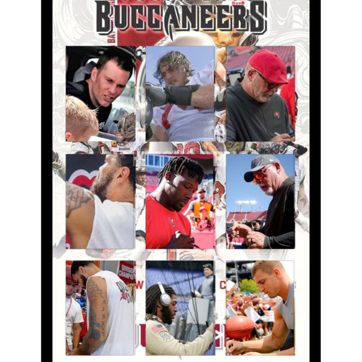 Tom Brady Tampa Bay Buccaneer's 2020 sb champs 2021 team signed game model jersey signed with proof