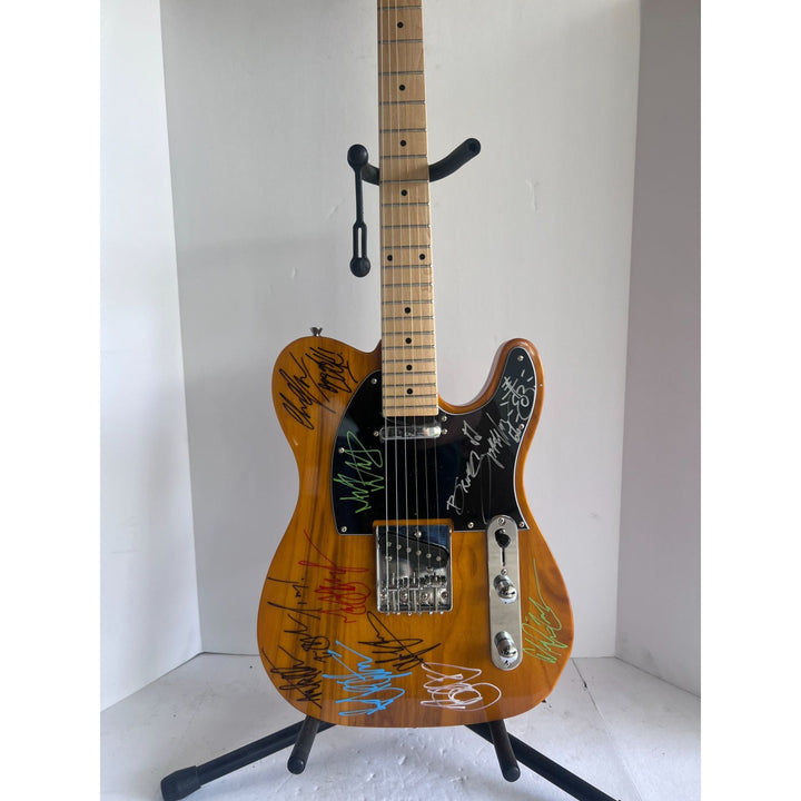 Bruce Springsteen Clarence Clemons Stevie Van Zandt honey Telecaster electric guitar signed with proof just like Bruce plays