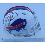Load image into Gallery viewer, Josh Allen Buffalo Bills Riddell speed mini helmet signed with proof with free case
