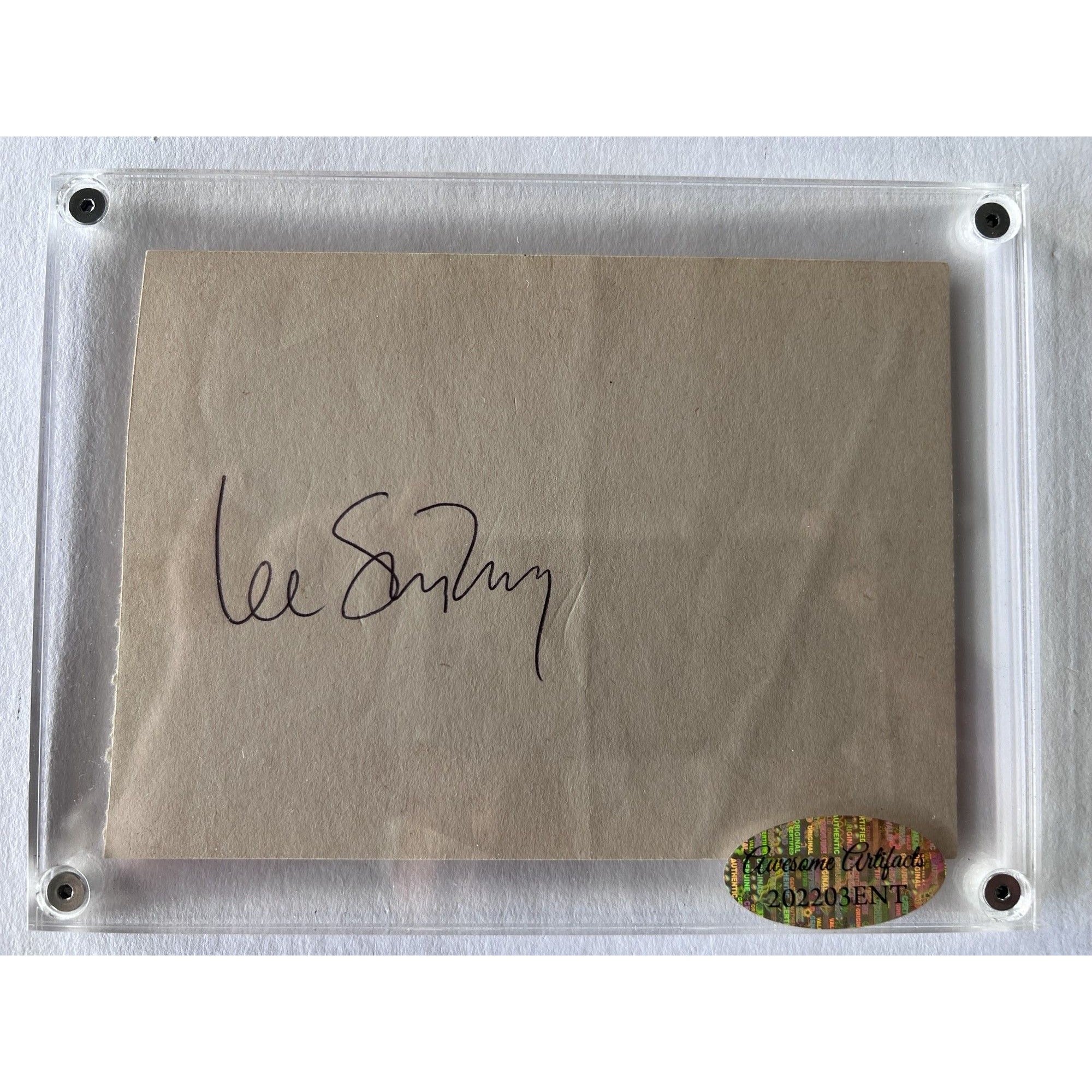 Lee Strasberg "Hyman Roth Godfather Part II" autograph book page signed