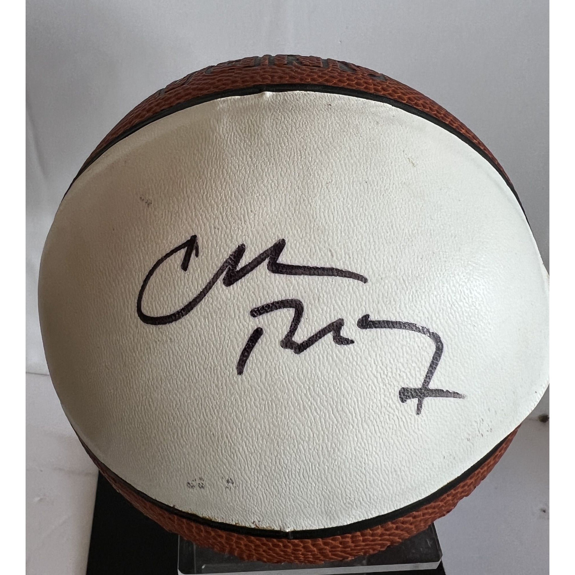 Charles Barkley mini basketball signed with proof and free acrylic display case