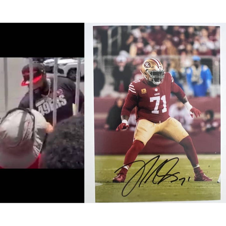 Trent Williams San Francisco 49ers All Pro 5x7 photo signed with proof