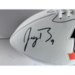 Load image into Gallery viewer, Joe Burrow and Ja&#39;Marr Chase, Joe Mixon, Cincinnati Bengals full size football signed with proof
