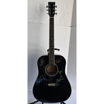 Load image into Gallery viewer, U2 Bono the edge Larry Mullen Adam Clayton Huntington full size acoustic guitar signed with proof
