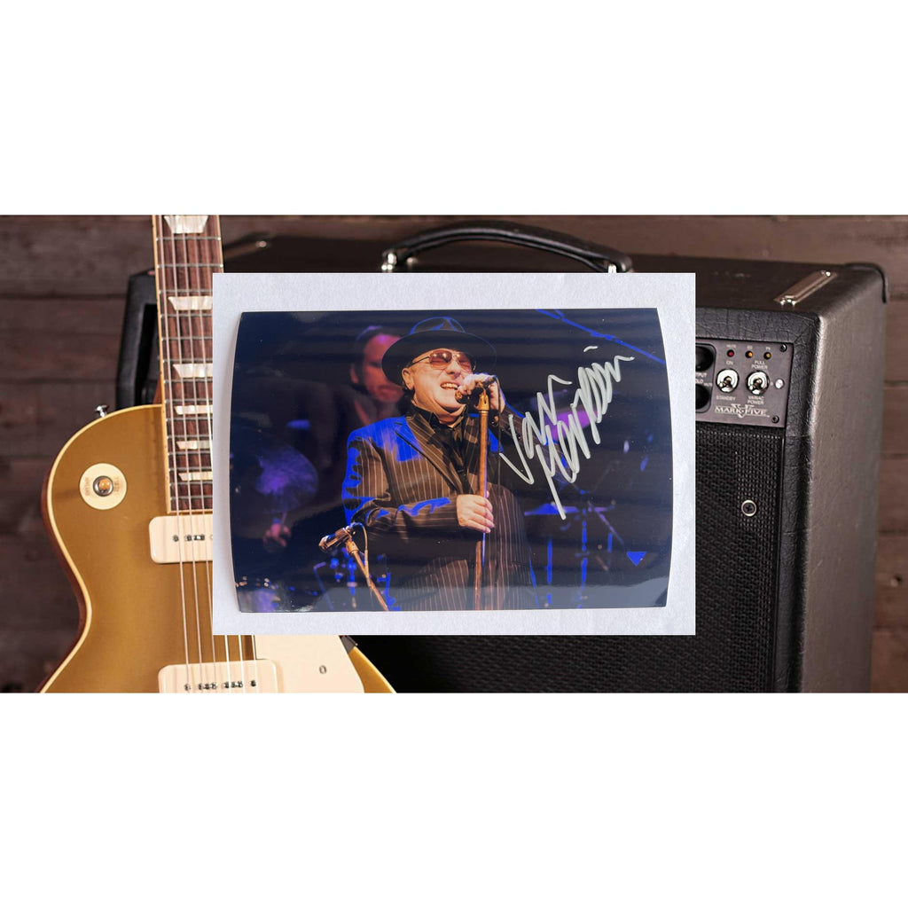 Van Morrison 5x7 photograph signed with proof