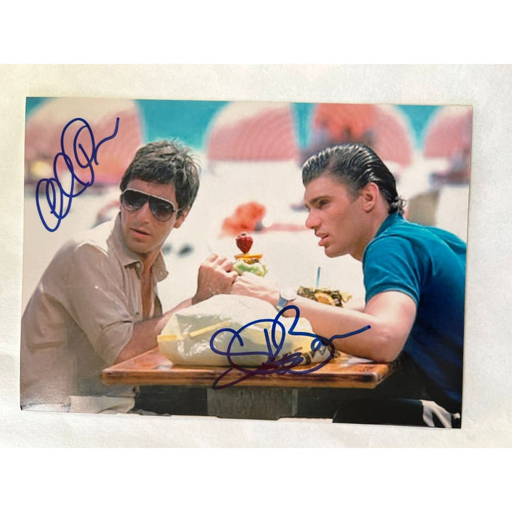 Al Pacino Scarface Tony Montana and Steven Bauer 5x7 photo signed with proof