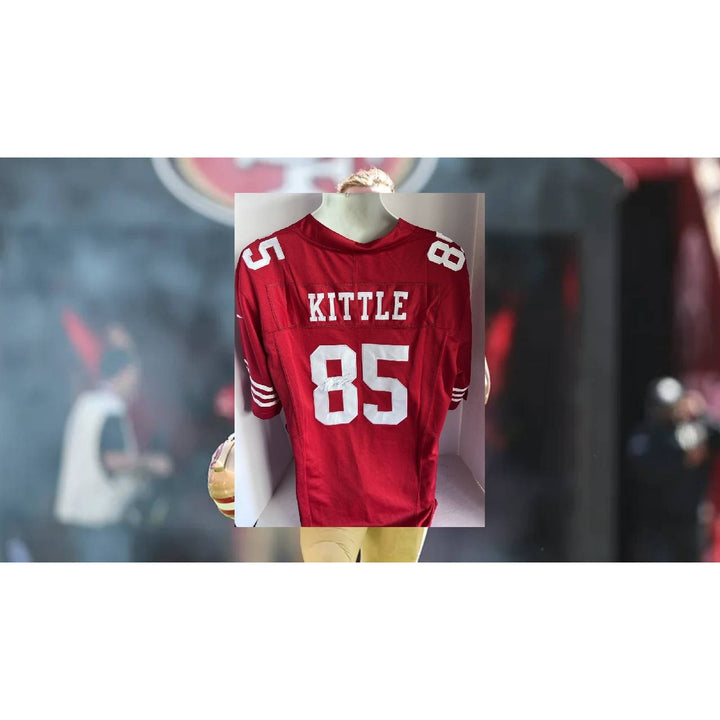 George Kittle San Francisco 49ers Nike size extra large game model Jersey signed with proof