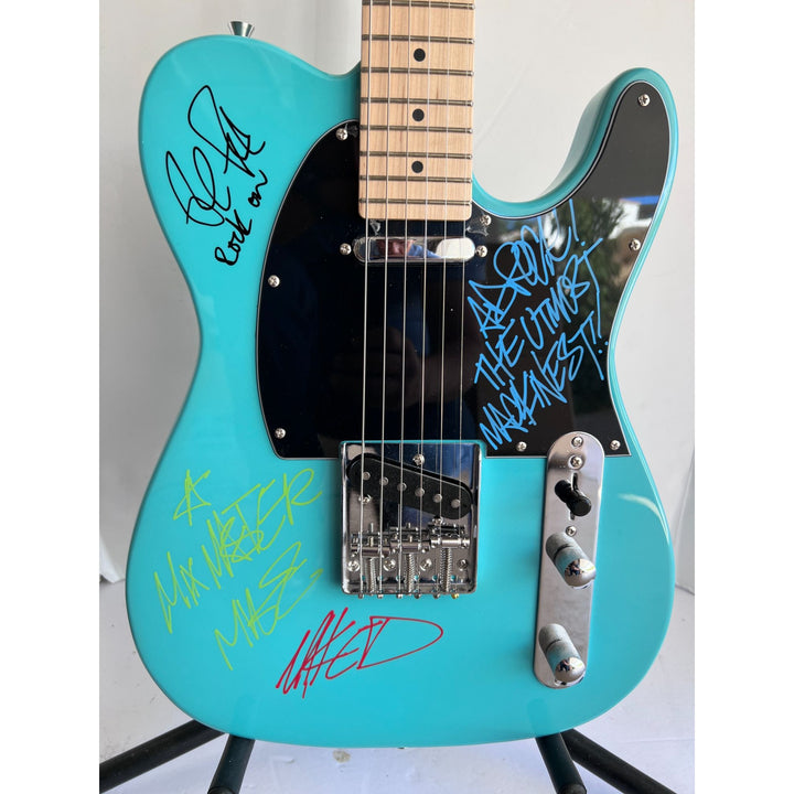 The Beastie Boys with Rick Rubin Telecaster Electric full size  signed with proof