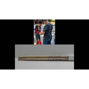 Cindy Blackman Santana pair of drumsticks signed with proof