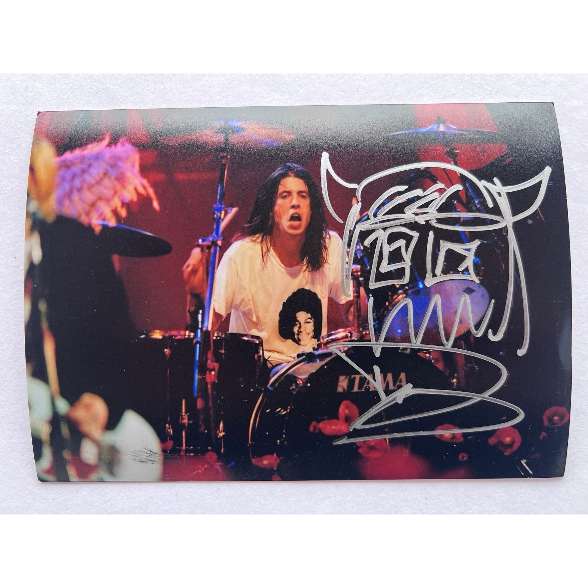 David Grohl Foo Fighters Nirvana 5x7 photograph signed with proof