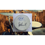 Load image into Gallery viewer, Elton John and Rod Stewart 10-in tambourine signed with proof
