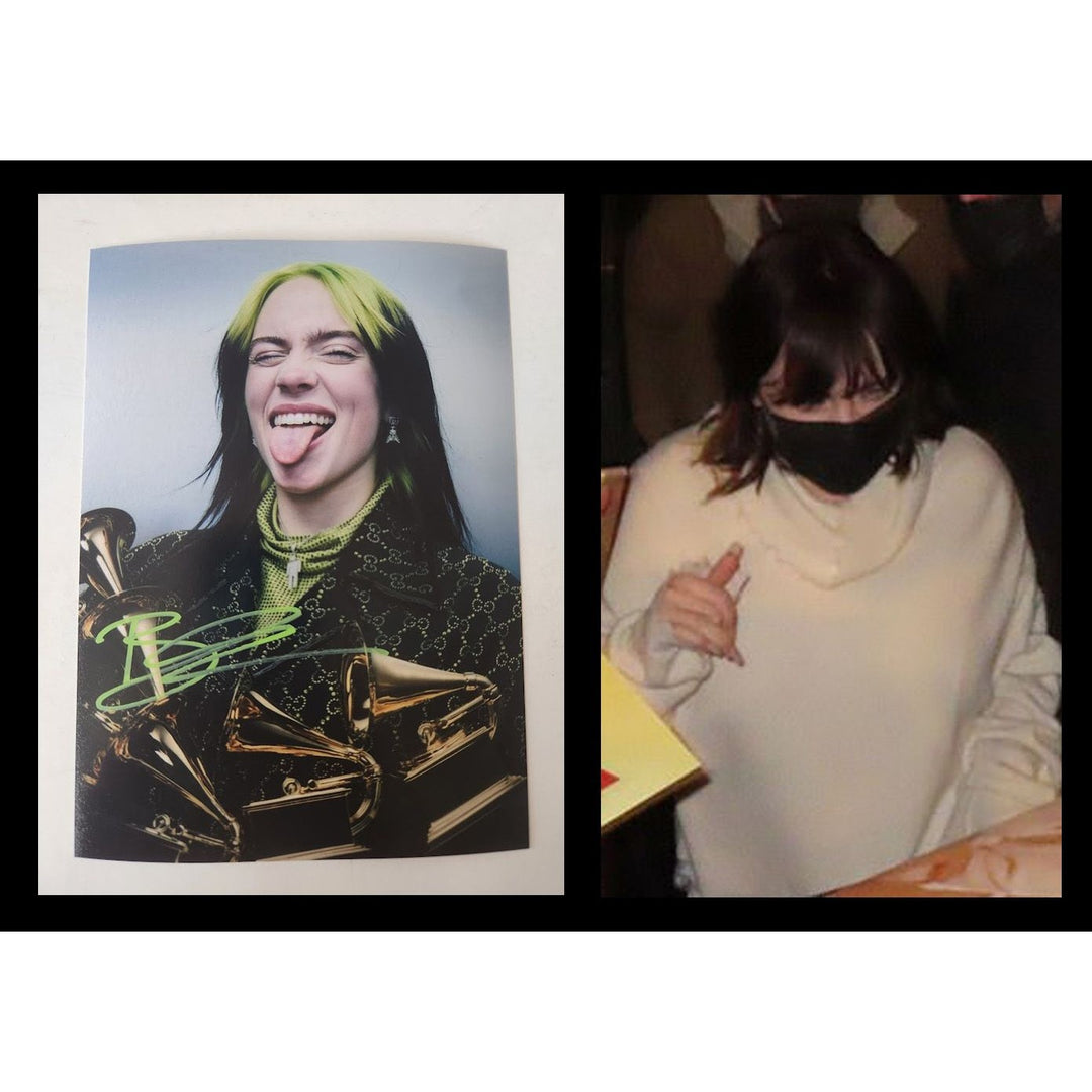 Billie Eilish 5x7 photo signed with proof