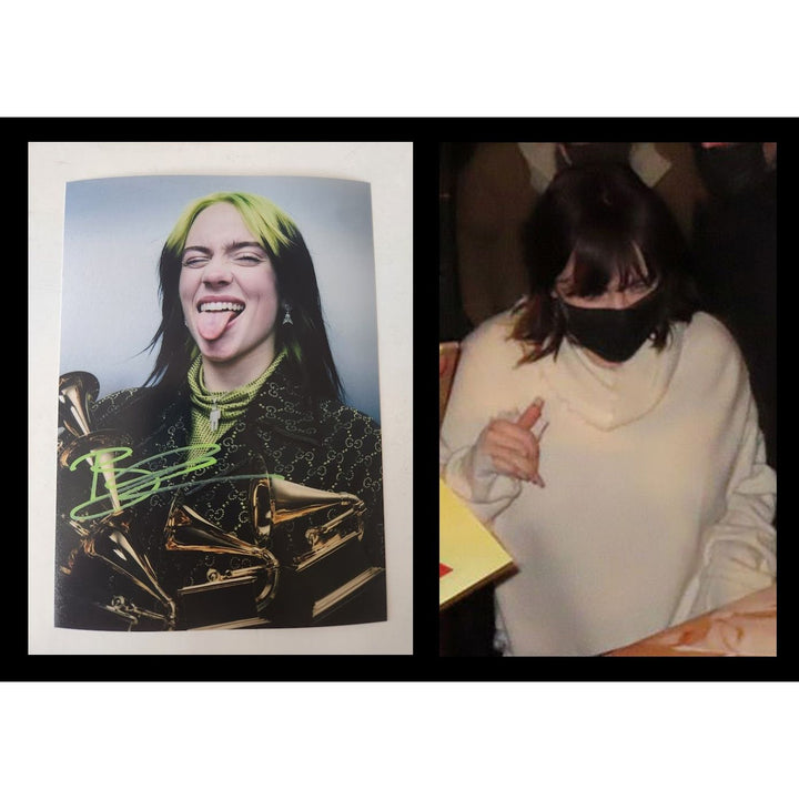 Billie Eilish 5x7 photo signed with proof