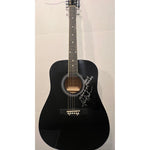 Load image into Gallery viewer, Johnny Cash full size black acoustic guitar signed with proof
