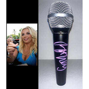 Britney Spears microphone signed with proof
