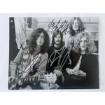 Load image into Gallery viewer, Jimmy Page Robert Plant John Paul Jones Led Zeppelin 8x10 photo signed with proof
