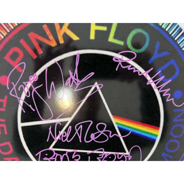 Pink Floyd David Gilmour Roger Waters Nick Mason Richard Wright one of a kind 14 inch drum head signed with proof