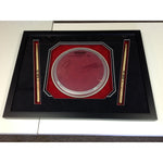 Load image into Gallery viewer, Chris Martin and Coldplay 14in drumhead signed with proof

