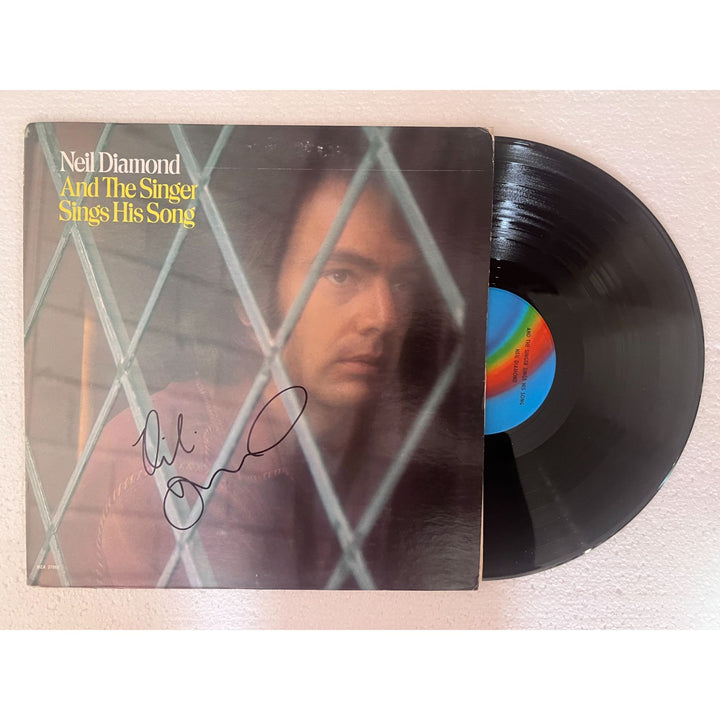 Neil Diamond And the Singer Sings his Song original lp signed with proof