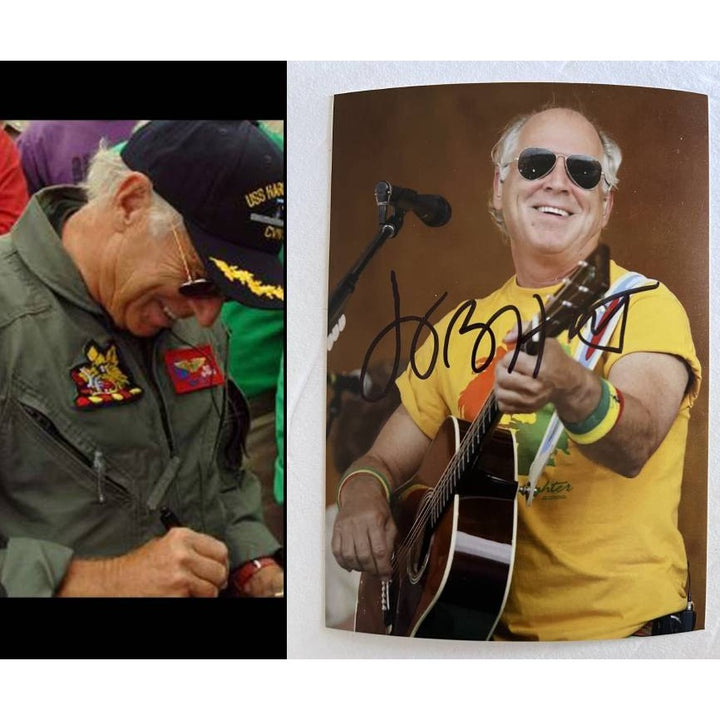 Jimmy Buffett 5x7 photo signed with proof