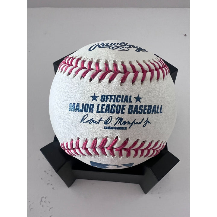 Sandy Koufax Clayton Kershaw Los Angeles Dodgers Cy Young award-winning pitchers baseball signed.& inscribed with proof