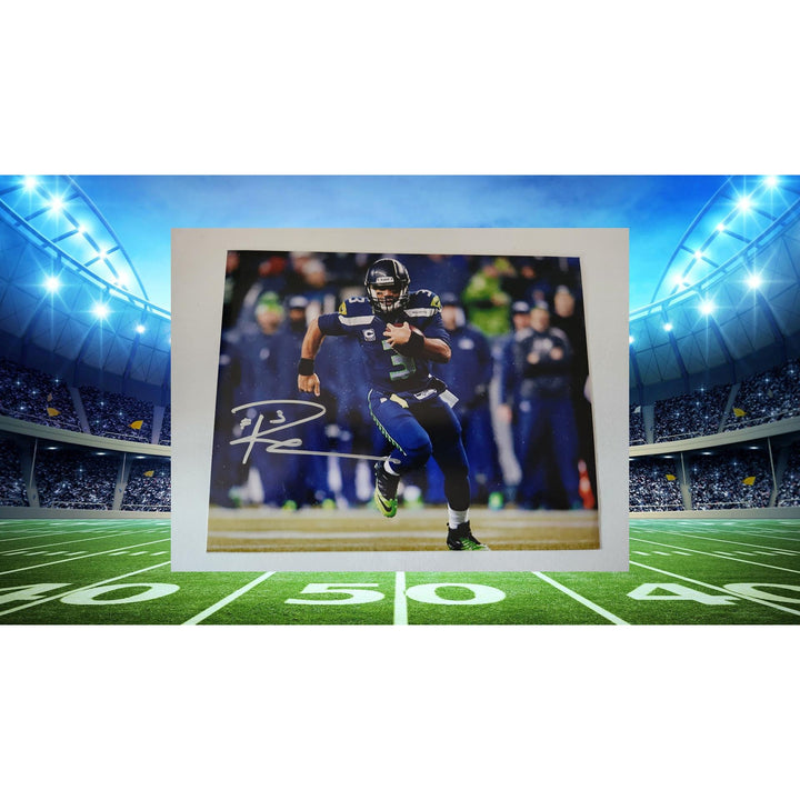 Russell Wilson Seattle Seahawks 8x10 photo signed with proof