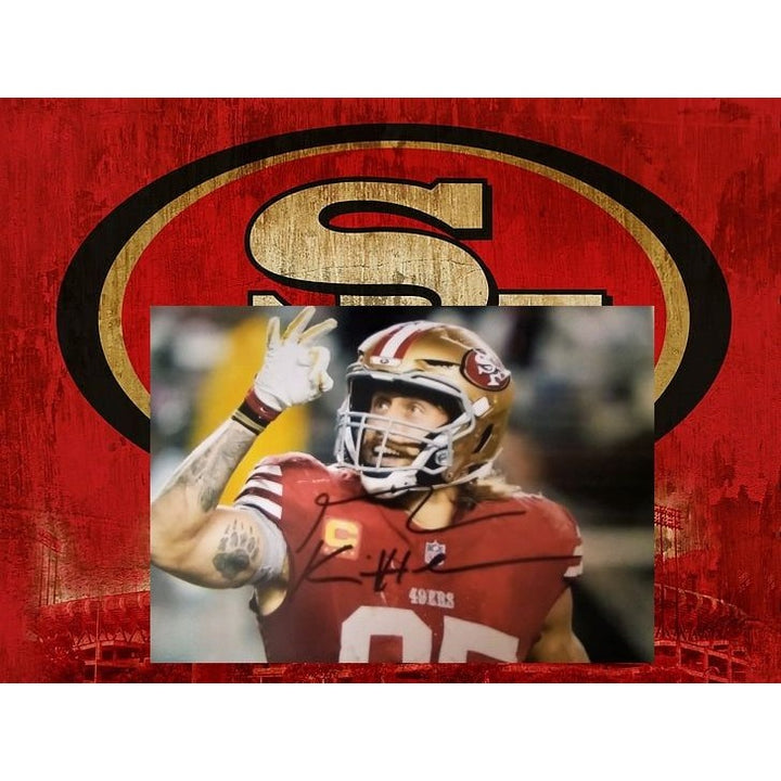 San Francisco, 49ers, George Kittle, signed, 5x7 photo, with proof