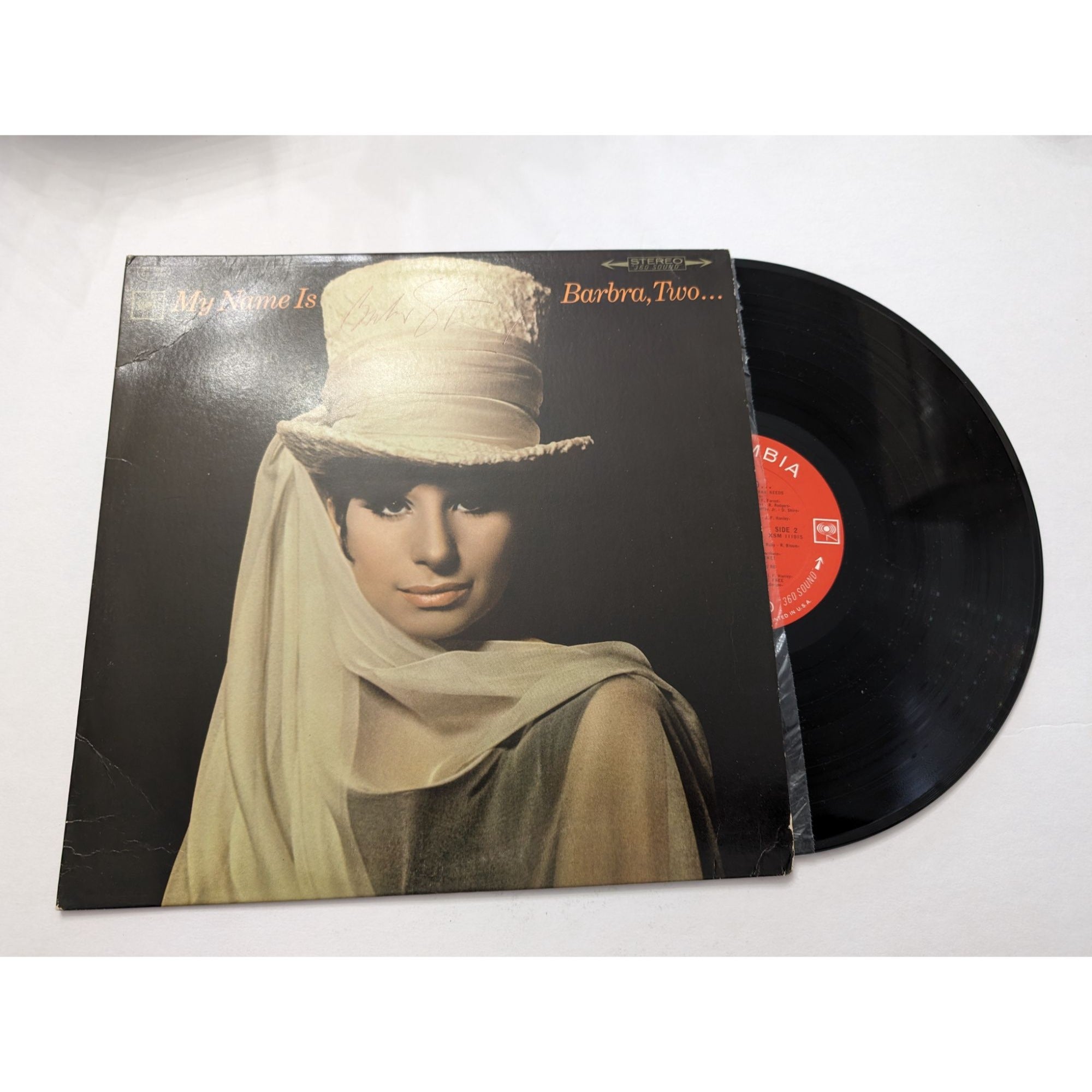 Barbra Streisand My Name is Barbara Two original LP signed with proof