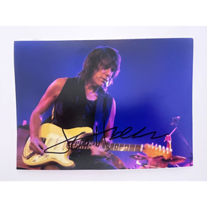 Jeff Beck 5x7 photo signed with proof