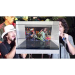 Load image into Gallery viewer, Eddie Vedder Pearl Jam Chris Cornell Soundgarden microphone signed with proof and 15x8 acrylic display case
