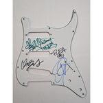Load image into Gallery viewer, Red Hot Peppers Anthony Kiedis, Flea, Chad Smith, John Frusciante  Fender Stratocaster electric guitar pick guard signed with proof
