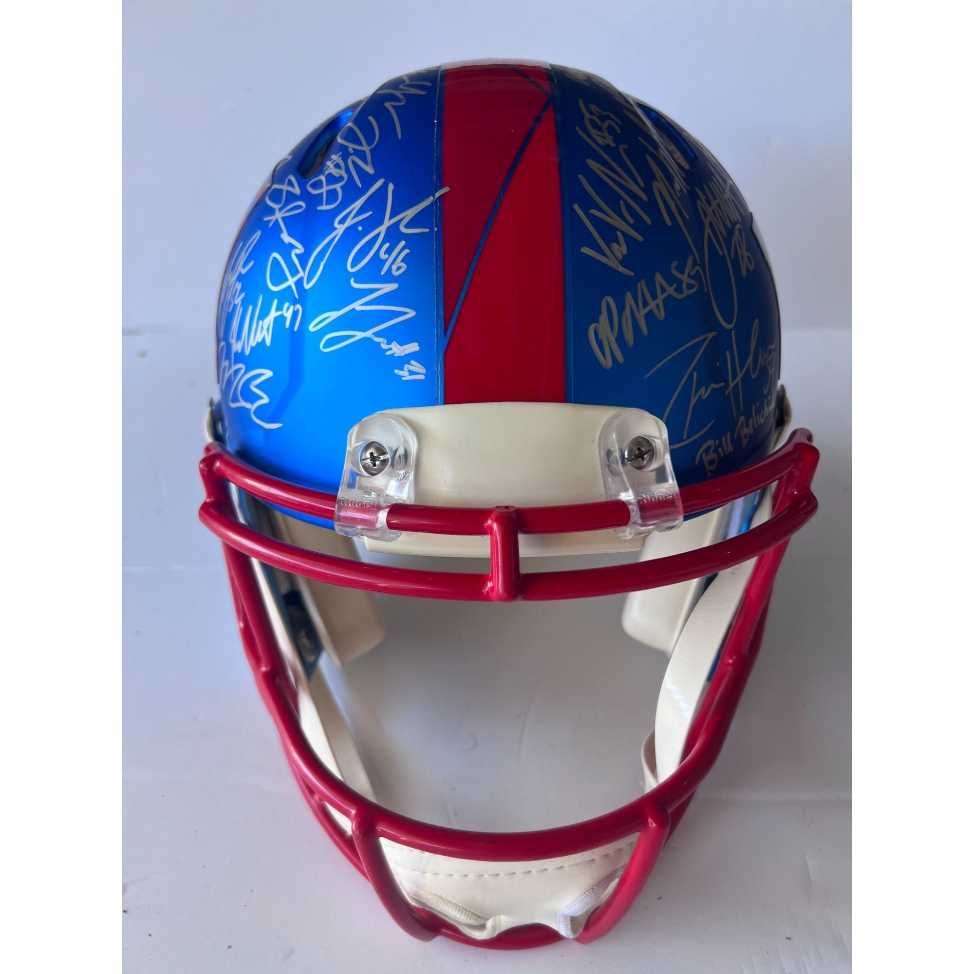 New England Patriots Super Bowl Super Bowl LIII  champions team signed (40 sigs )Tom Brady Rob Gronkowski Julian Edelman  Riddell Speed aut