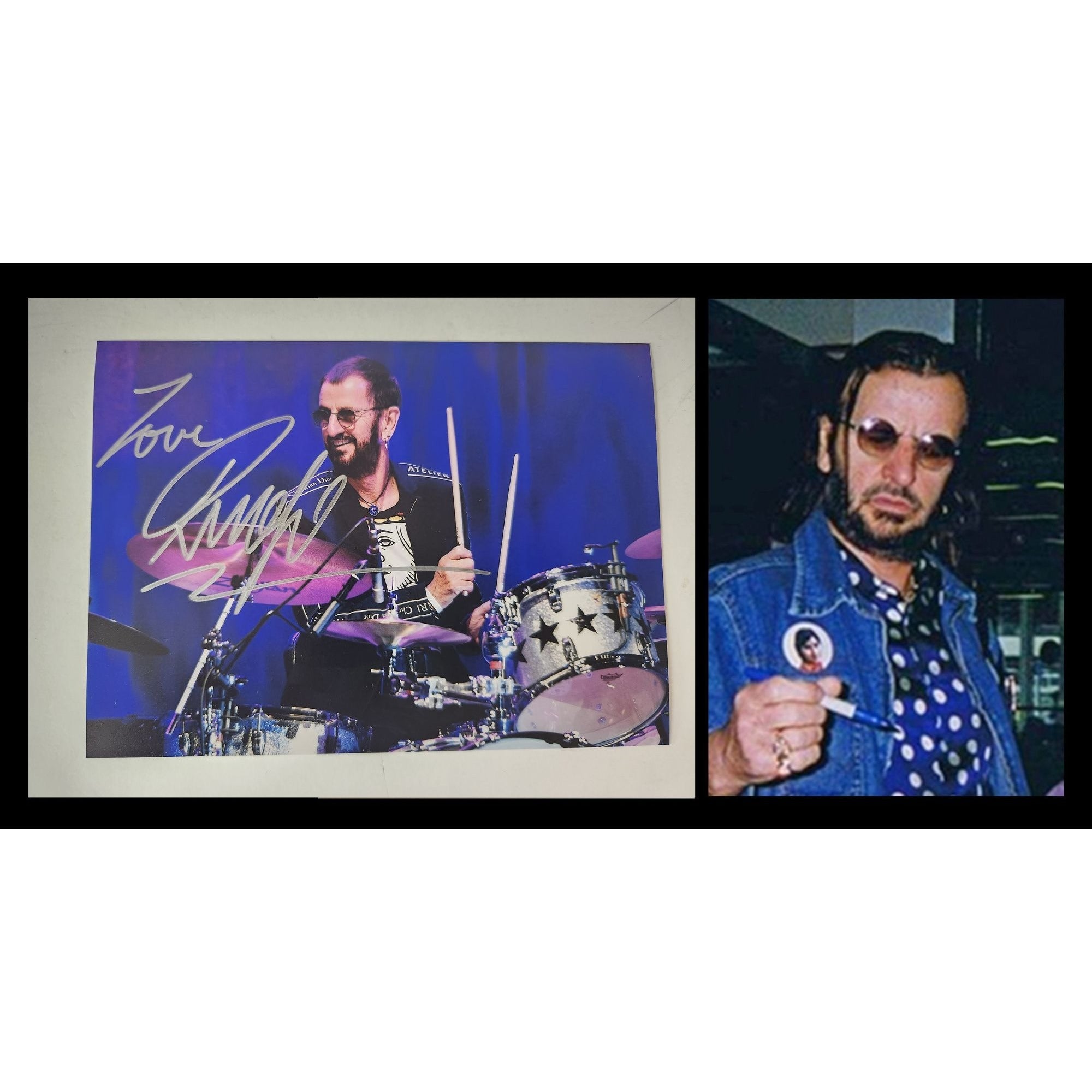 Ringo Starr legendary Beatles drummer 5x7 photo signed with proof
