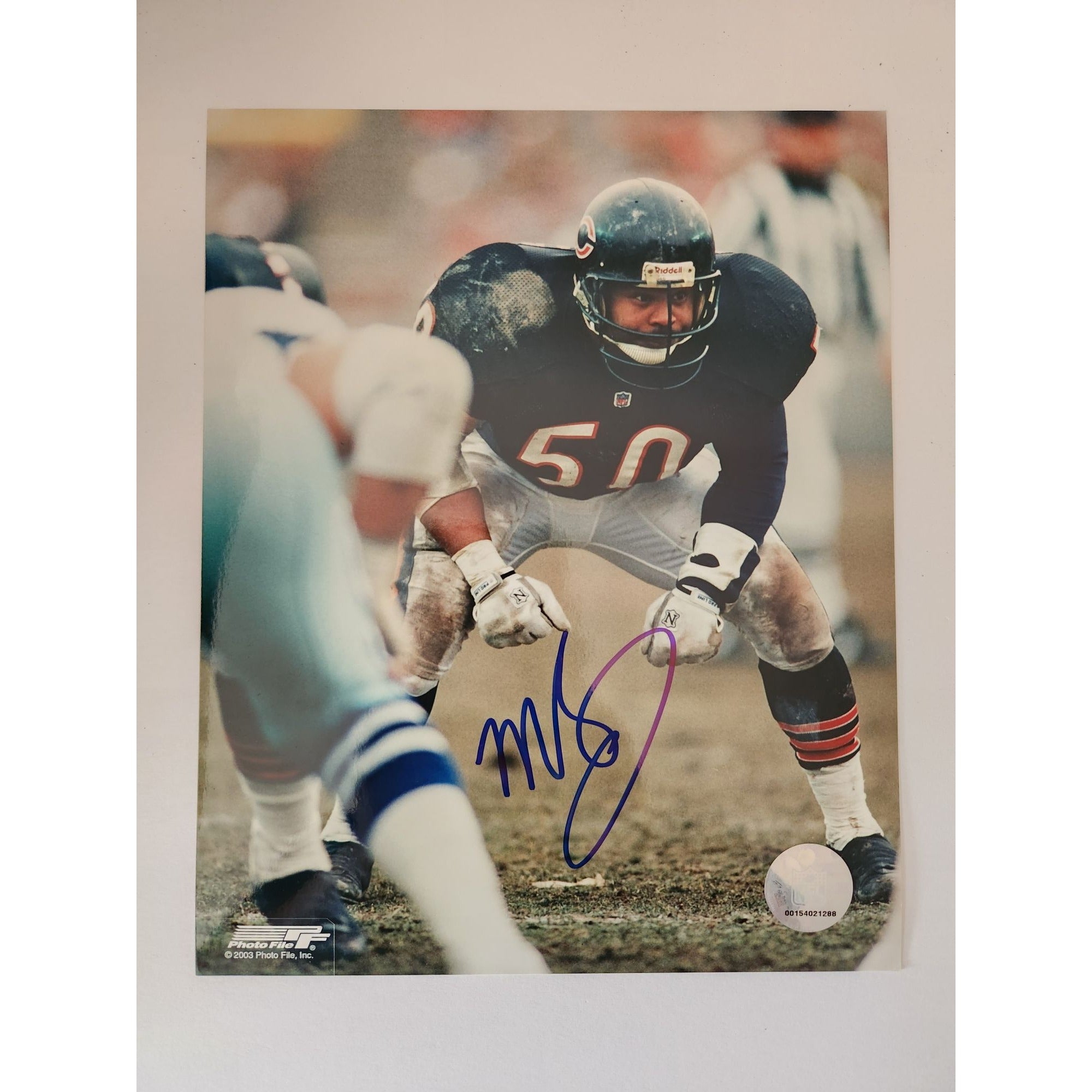Mike Singletary Chicago Bears Hall of Famer 8x10 photo signed