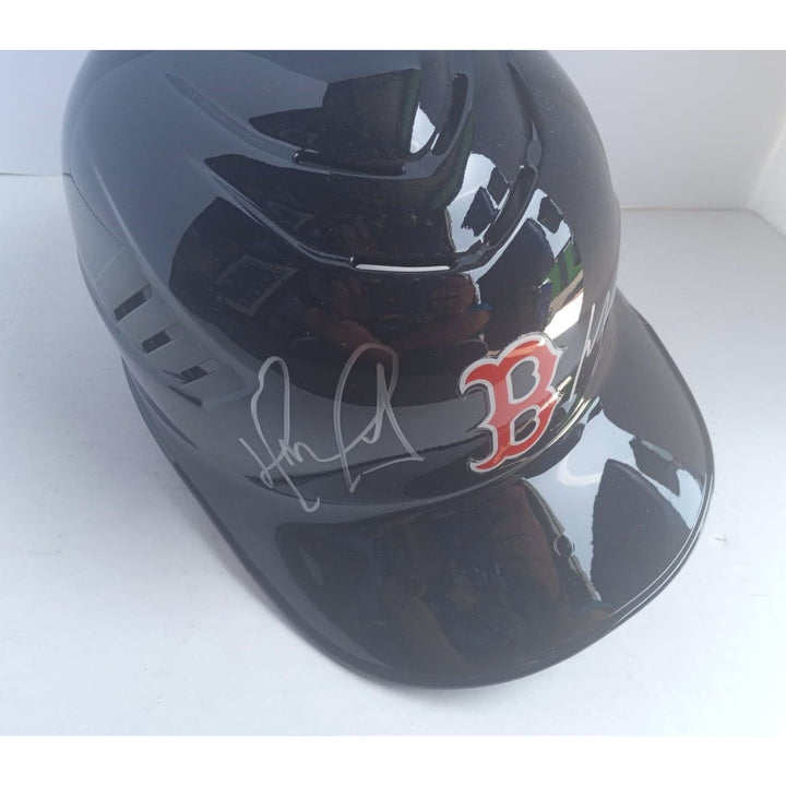 Boston Red Sox David Ortiz and Manny Ramirez full size batting helmet signed